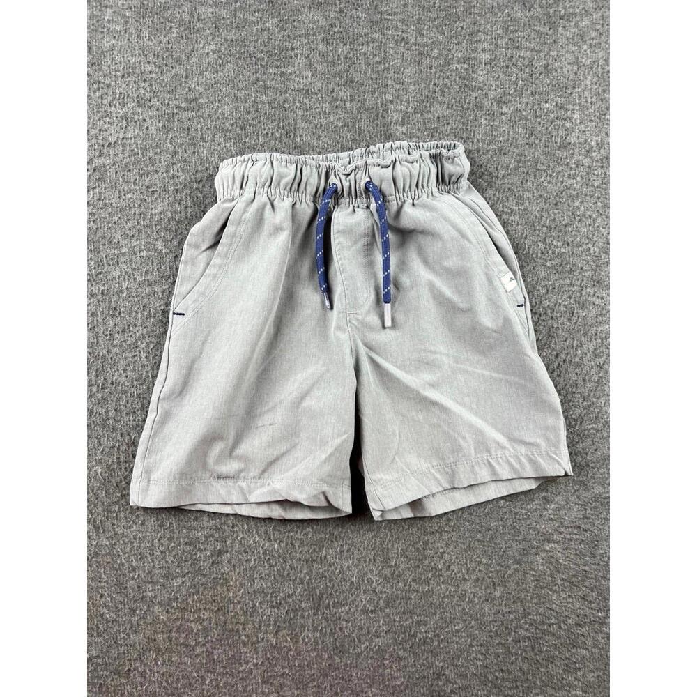 Tommy Bahama Unisex Kids' Light Gray Elastic Waist Shorts Drawstring Size 5/6